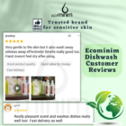 Eco Friendly Plant-Based Eczema Friendly Liquid Dishwash Suitable for Sensitive Skin | Ecominim