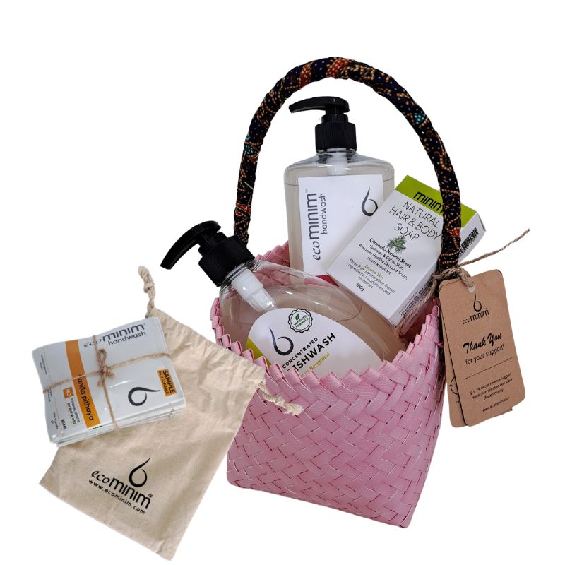 Ecominim Penan Gift Bag - Pink