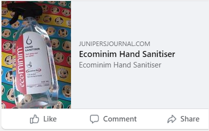 Eco Friendly Plant-Based Eczema Friendly Hand Sanitiser Suitable for Sensitive Skin | Ecominim