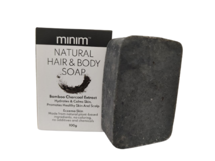 Plant Based Bamboo Charcoal Bar Soap - 100g
